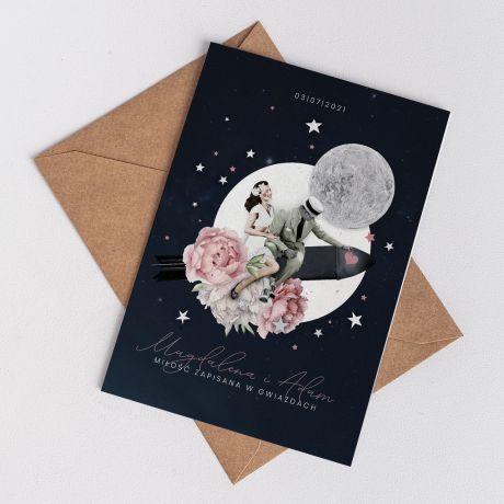 Oryginalna kartka lubna MIO ZAPISANA W GWIAZDACH