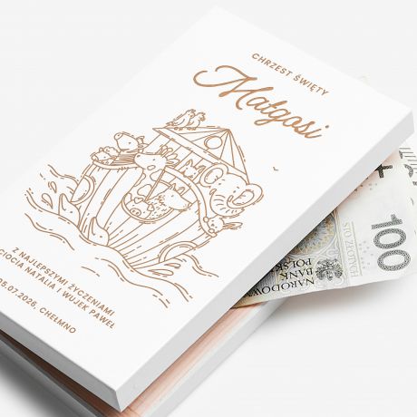 Ozdobne pude�ko na pieni�dze PREZENT NA CHRZEST pude�ko na pieni�dze chrzest upominek na chrzest