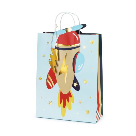 Papierowa torebka SAMOLOT torebka na prezent dla dziecka torebka prezentowa torba prezentowa