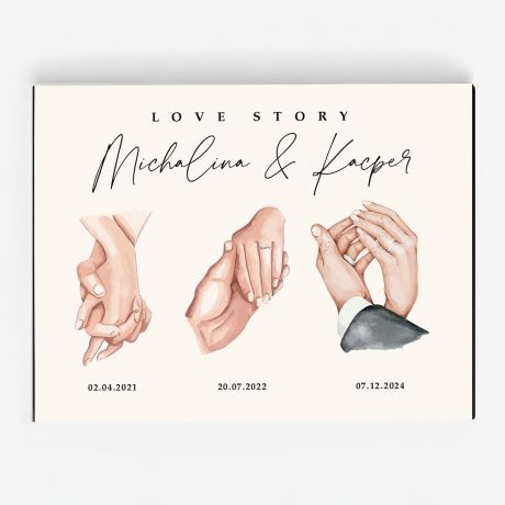 Personalizowana bombonierka na lub LOVE STORY