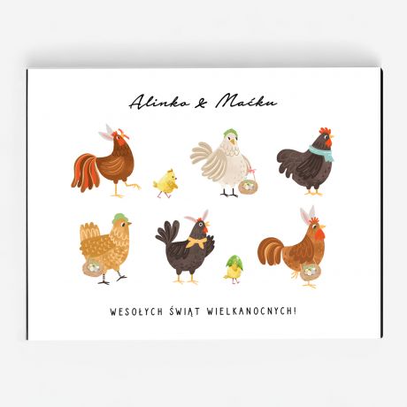 Personalizowana bombonierka WIELKANOCNA czekoladki wielkanocne upominek na wielkanoc