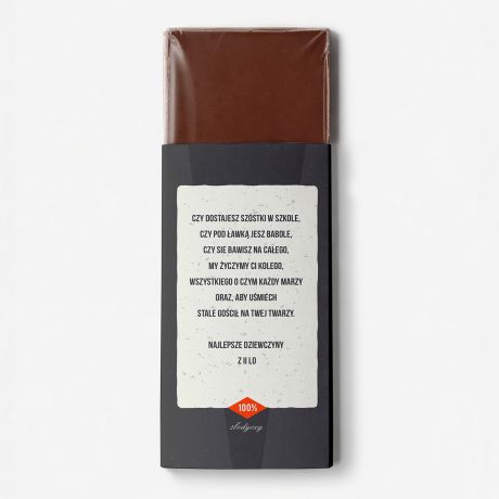 Personalizowana czekolada NA DZIE� CH�OPAKA prezent na Dzie� Ch�opaka prezent dla ch�opaka