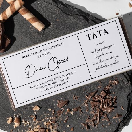 Personalizowana czekolada na DZIE TATY