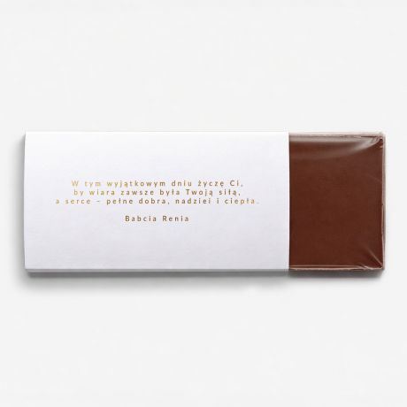 Personalizowana CZEKOALDA NA KOMUNI� upominek dla dziewczynki upominek na komuni� dla dziewczynki