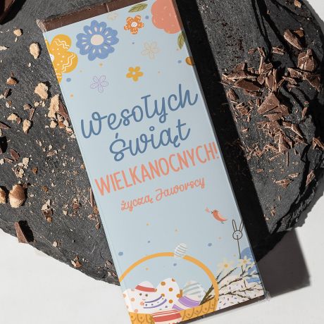Personalizowana CZEKOLADA WIELKANOCNA na prezent sodycze na wielkanoc upominek na wielkanoc