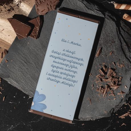 Personalizowana CZEKOLADA WIELKANOCNA na prezent sodycze na wielkanoc upominek na wielkanoc