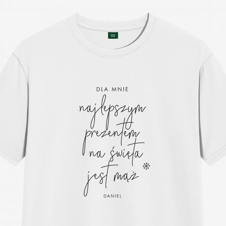 Personalizowana KOSZULKA WITECZNA dla ony - S witeczna koszulka prezent na wita dla ony