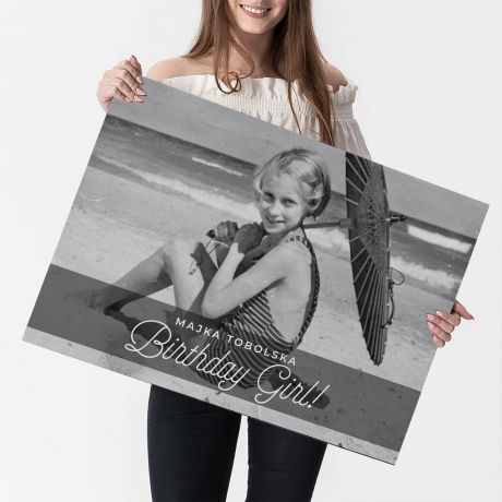 Personalizowana du�a FOTOKARTKA urodzinowa