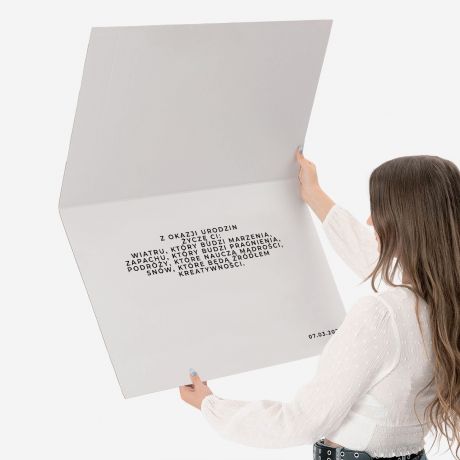 Personalizowana du�a FOTOKARTKA urodzinowa