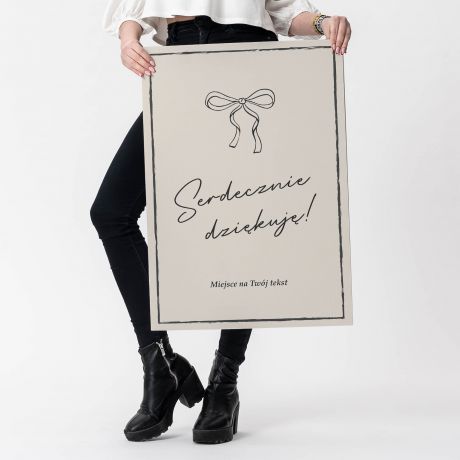 Personalizowana du�a kartka DZI�KUJ� prezent na podzi�kowanie xxl kartka na podzi�kowanie kartka xxl