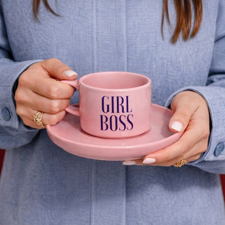 Personalizowana fili�anka do kawy GIRL BOSS prezent dla kole�anki z pracy
