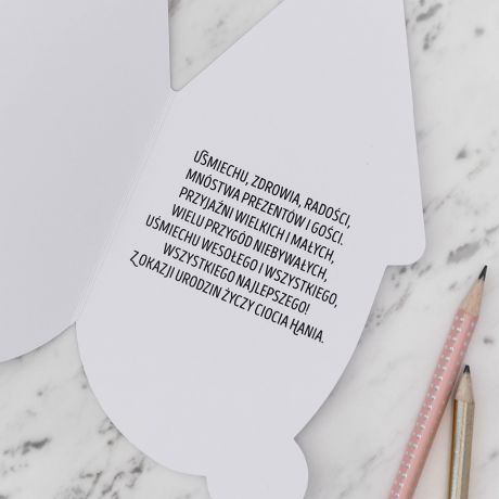 Personalizowana kartka urodzinowa ze zdjciem DLA DZIECKA