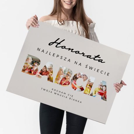 Personalizowana KARTKA DLA BABCI ze zdj�ciami XXL