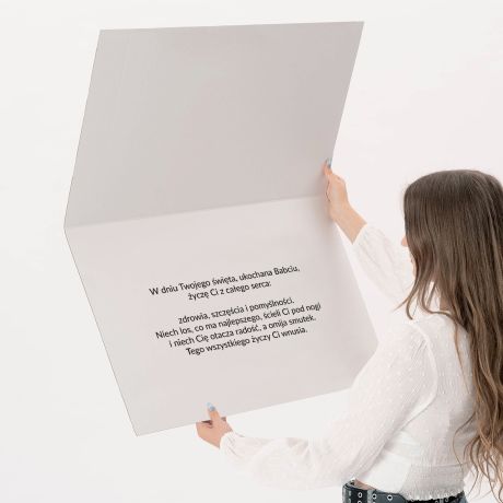 Personalizowana KARTKA DLA BABCI ze zdj�ciami XXL