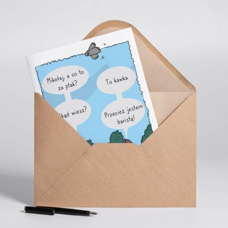 Personalizowana KARTKA DLA BARISTY A4