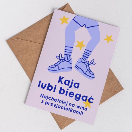 Personalizowana kartka dla biegaczki