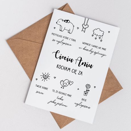 Personalizowana kartka DLA CIOCI