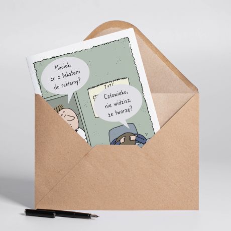 Personalizowana kartka A4 PREZENT DLA COPYWRITERA  kartka dla copywritera kartka urodzinowa �mieszna kartka