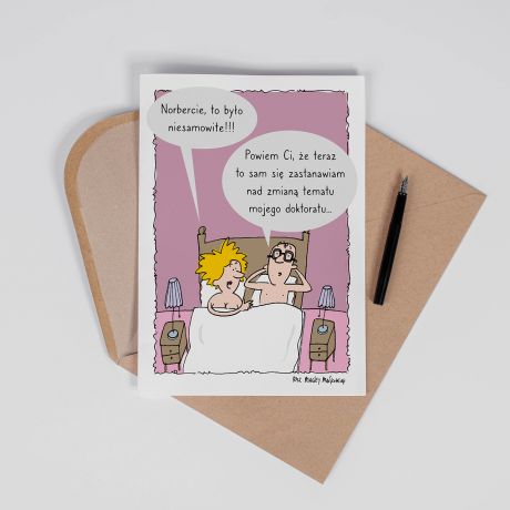 Personalizowana KARTKA DLA DOKTORANTA A4