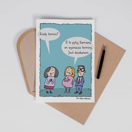 Personalizowana KARTKA DLA DZIEKANA - A4