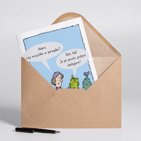 Personalizowana KARTKA DLA EKOLOGA A4 kartka ekologiczna kartka okoliczno�ciowa kartka a4