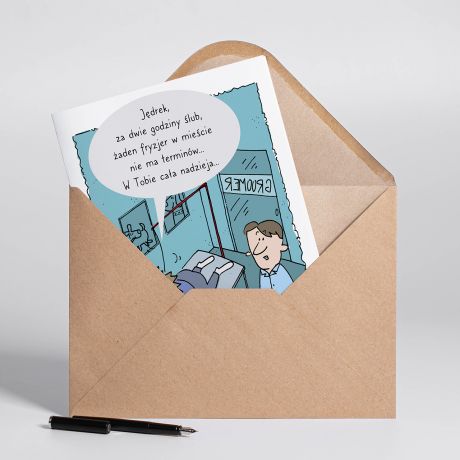 Personalizowana KARTKA DLA GROOMERA A4 kartka A4 prezent dla groomera