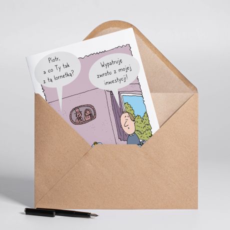 Personalizowana KARTKA DLA INWESTORA A4