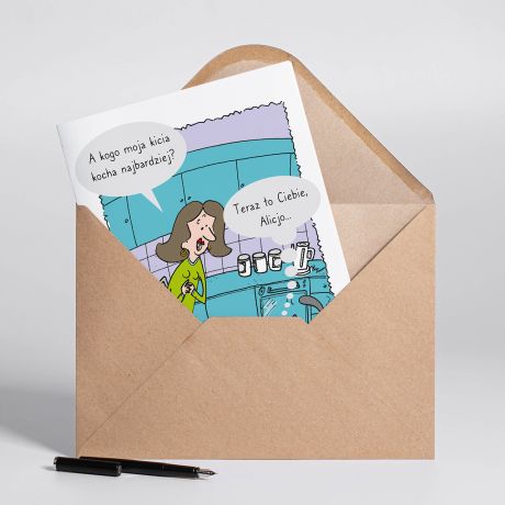 Personalizowana kartka DLA KOCIEJ MAMY A4 prezent dla mamy upominek dla mamy dzie� matki na dzie� mamy