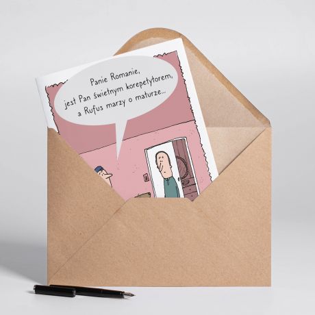 Personalizowana KARTKA DLA KOREPETYTORA A4