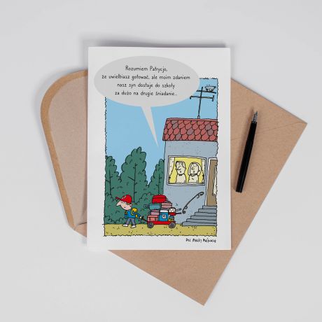 �mieszna kartka DLA MAMY mi�o�niczki gotowania A4