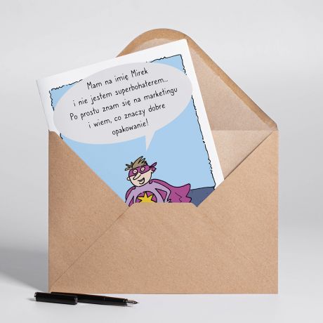 Personalizowana KARTKA DLA MARKETINGOWCA - A4