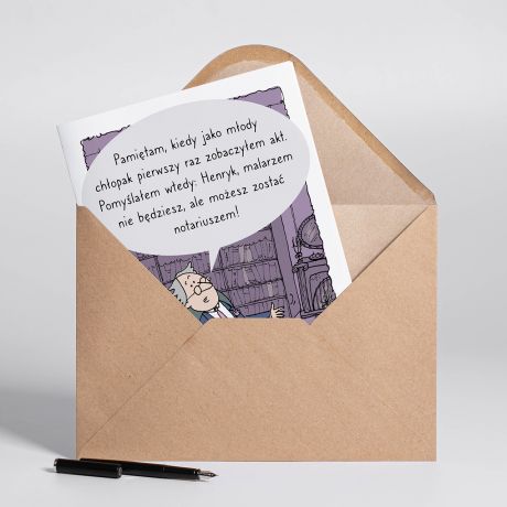 Personalizowana KARTKA DLA NOTARIUSZA A4 kartka a4 prezent dla notariusza kartka personalizowana