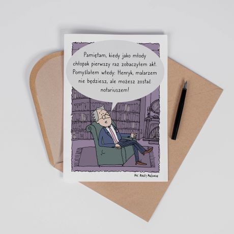 Personalizowana KARTKA DLA NOTARIUSZA A4 kartka a4 prezent dla notariusza kartka personalizowana
