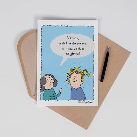 Personalizowana kartka DLA OSOBY ZESTRESOWANEJ A4