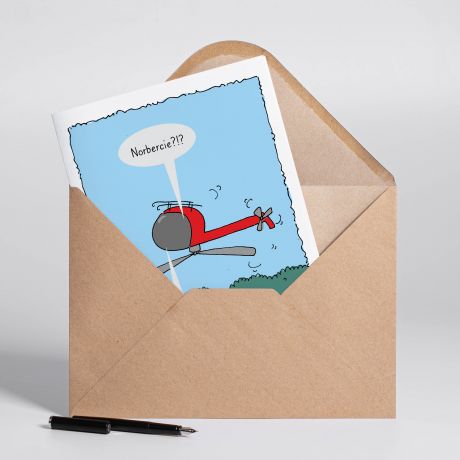 Personalizowana KARTKA DLA PILOTA HELIKOPTERA A4