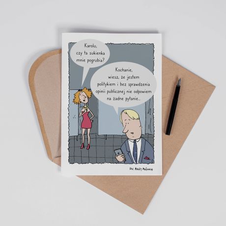 Personalizowana KARTKA DLA POLITYKA A4 kartka a4 prezent dla polityka kartka z dedykacj� prezent z humorem
