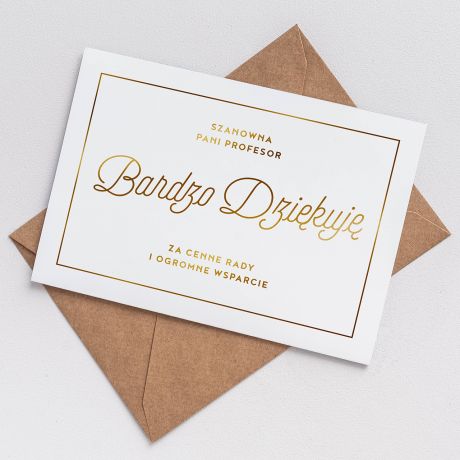 Personalizowana KARTKA DLA PROMOTORA ze zoceniem
