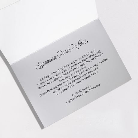 Personalizowana KARTKA DLA PROMOTORA ze zoceniem