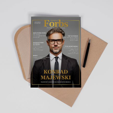 Personalizowana kartka dla szefa FORBS A4