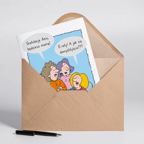 Personalizowana KARTKA DLA PRZYSZ�EJ MAMY A4