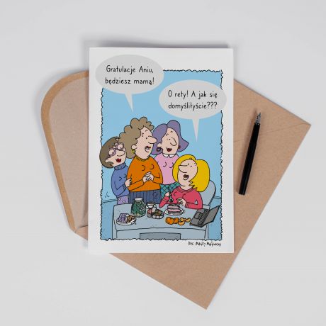 Personalizowana KARTKA DLA PRZYSZ�EJ MAMY A4