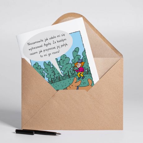 Personalizowana kartka DLA PSIEJ MAMY A4 prezent dla mamy upominek dla mamy kartka dla mamy dzie� matki