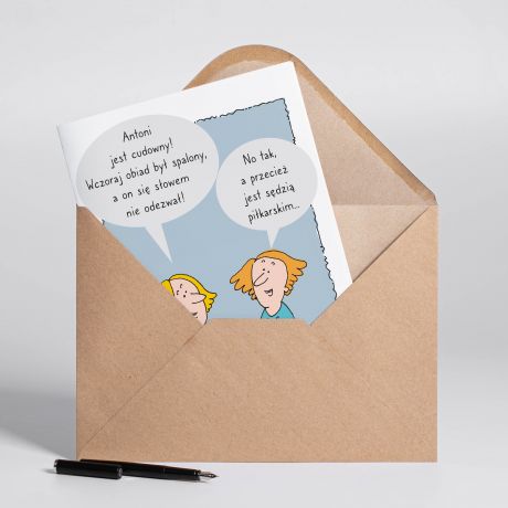 Personalizowana KARTKA DLA S�DZIEGO PI�KARSKIEGO A4