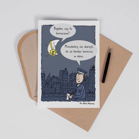 Personalizowana KARTKA DLA STRA�NIKA MIEJSKIEGO A4 personalizowany upominek dla stra�nika