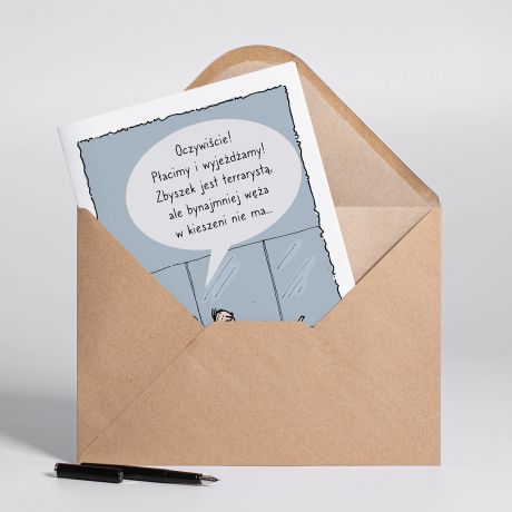 Personalizowana KARTKA DLA TERRARYSTY A4 upominek dla terrarysty kartka personalizowana kartka a4