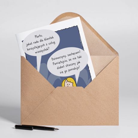 Personalizowana KARTKA DLA WIZA�YSTKI A4