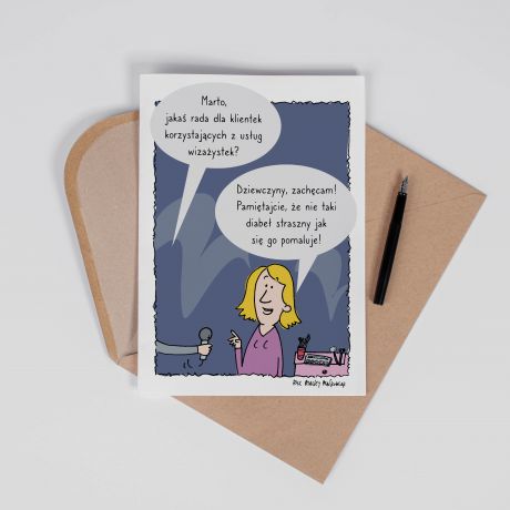 Personalizowana KARTKA DLA WIZA�YSTKI A4