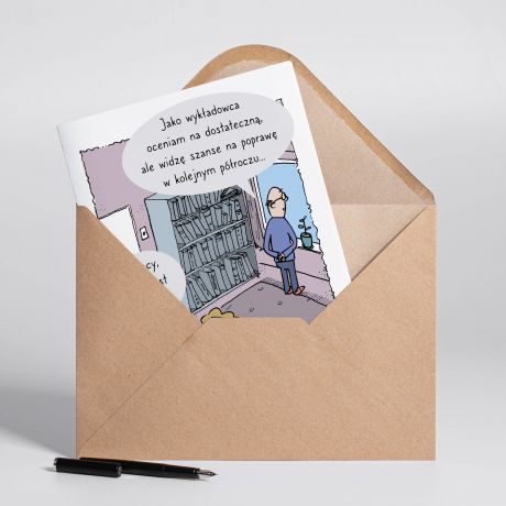 Personalizowana KARTKA DLA WYK�ADOWCY - A4 kartka personalizowana prezent dla wyk�adowcy
