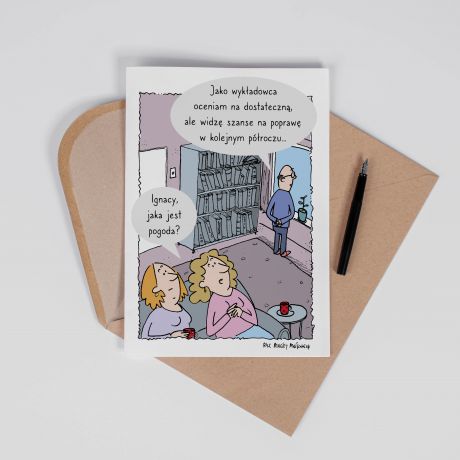 Personalizowana KARTKA DLA WYK�ADOWCY - A4 kartka personalizowana prezent dla wyk�adowcy