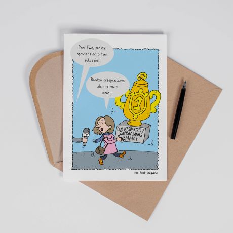 Personalizowana kartka DLA ZAPRACOWANEJ MAMY A4 prezent dla mamy kartka dla mamy dzie� mamy dzie� matki